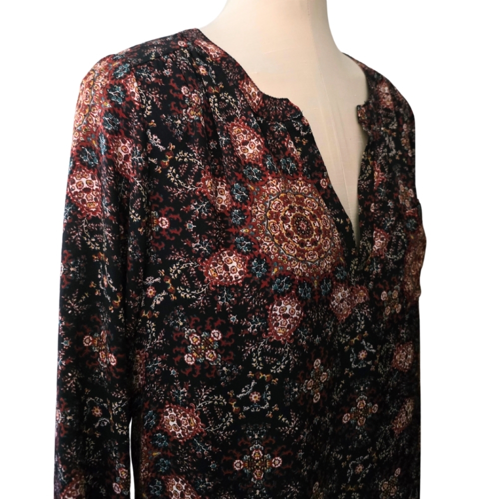 Evereve Allison Joy Lorene Dress Boho Medallion Print Small - Picture 5 of 5